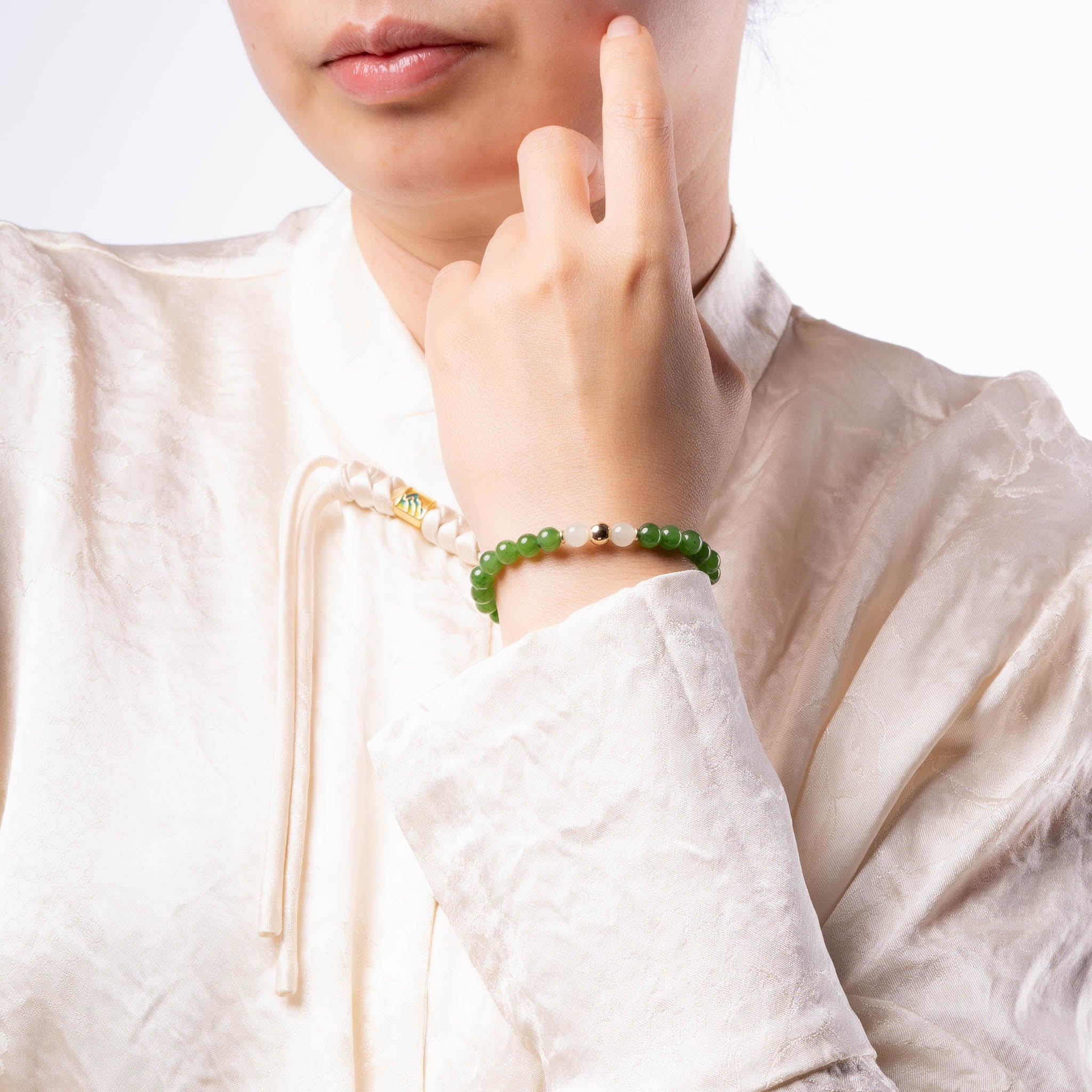 Awaken Soul Green Jade Bracelet - Image 5
