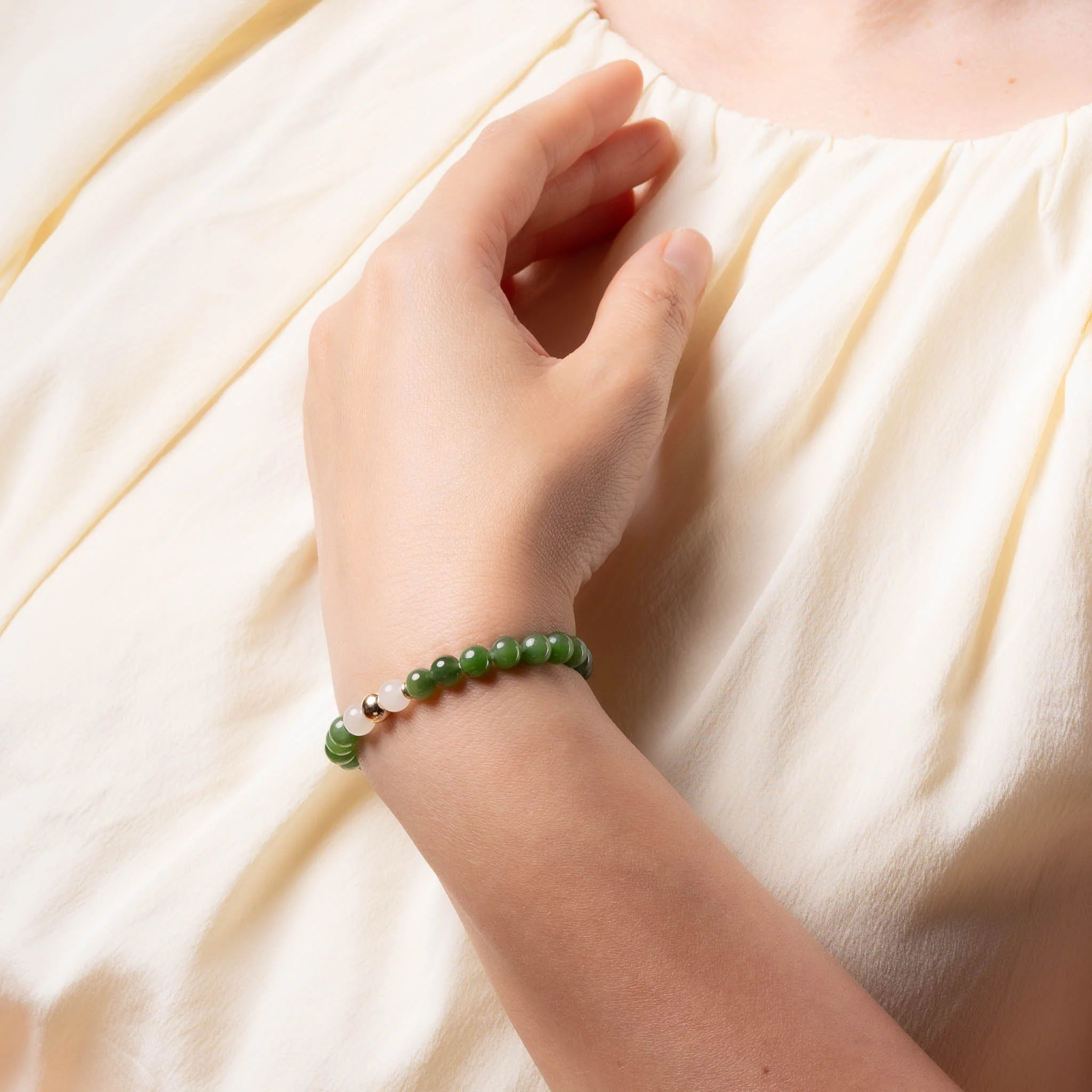 Awaken Soul Green Jade Bracelet - Image 9
