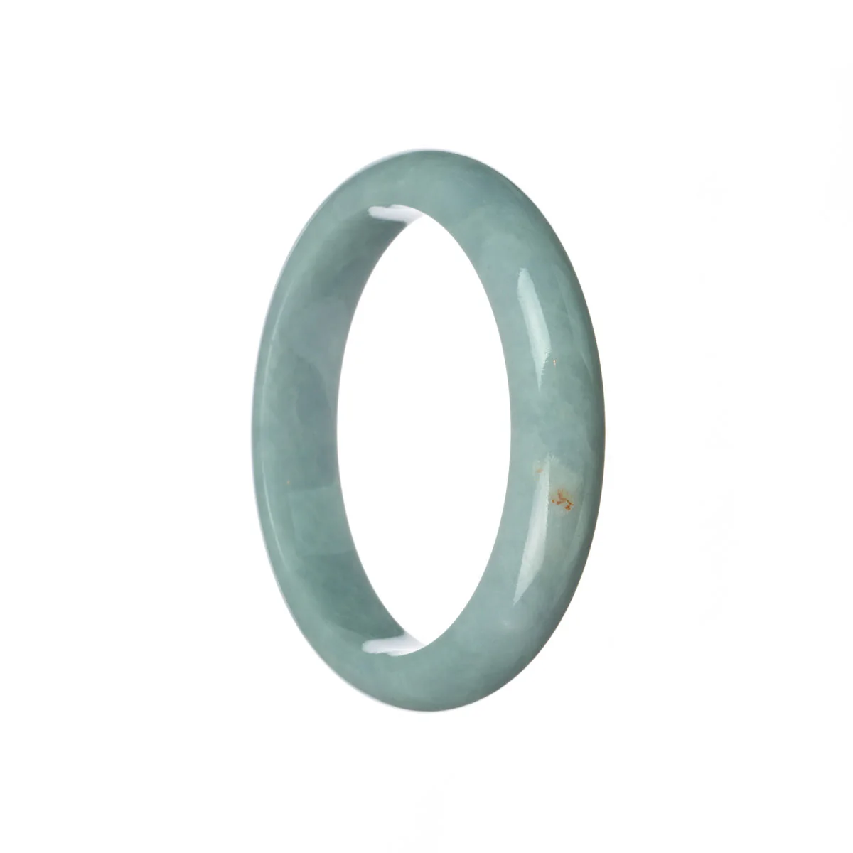 Genuine Grade A Bluish lavender Jade Bracelet - 59mm Half Moon - Image 2