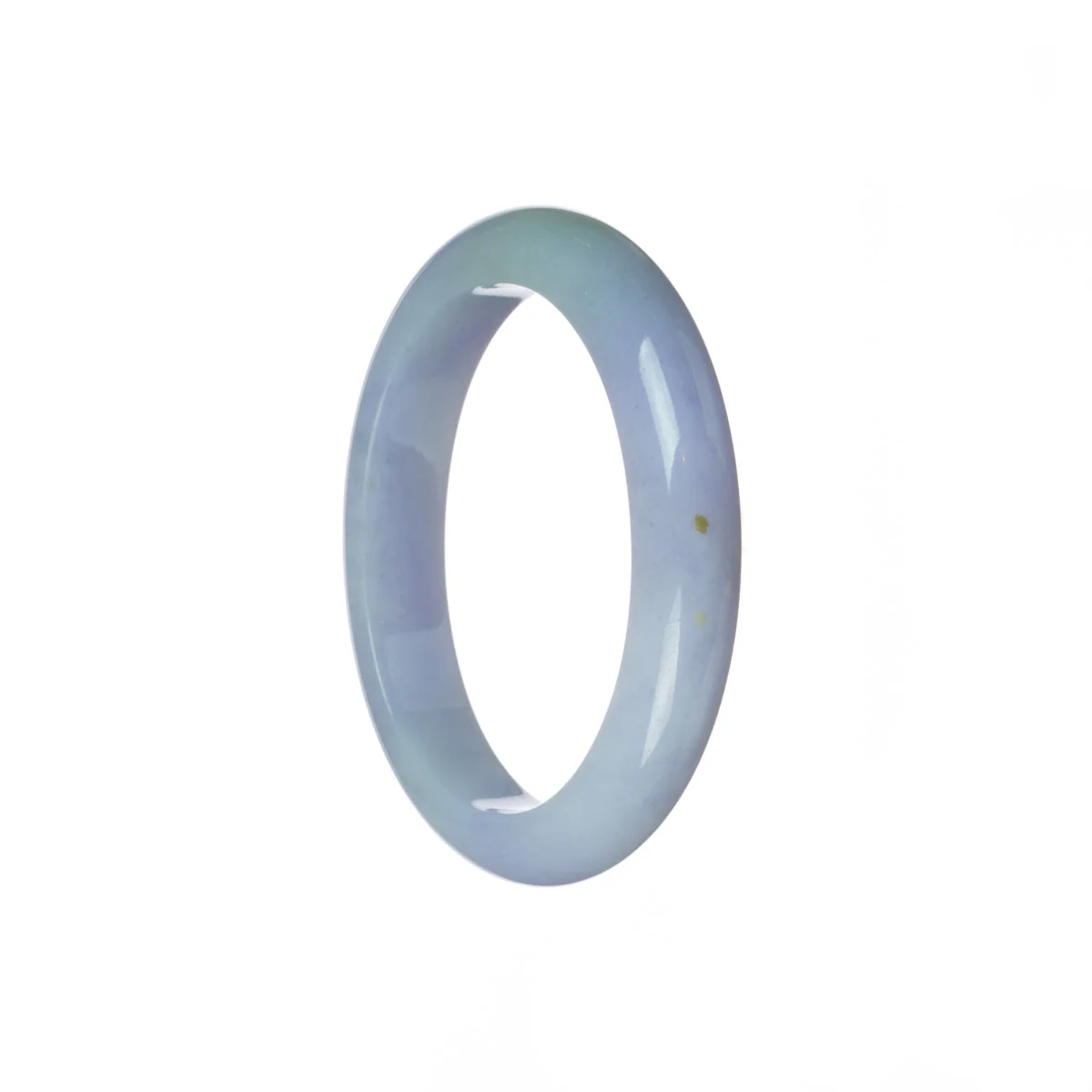 Genuine Natural Lavender Traditional Jade Bangle Bracelet - 50mm Oval - Image 3