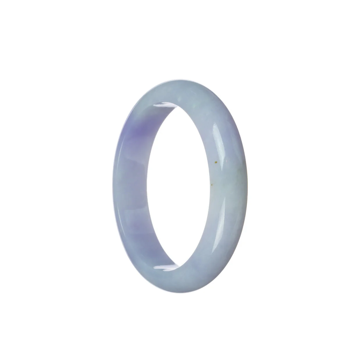 Genuine Natural Lavender Traditional Jade Bracelet - 54mm Half Moon - Image 3