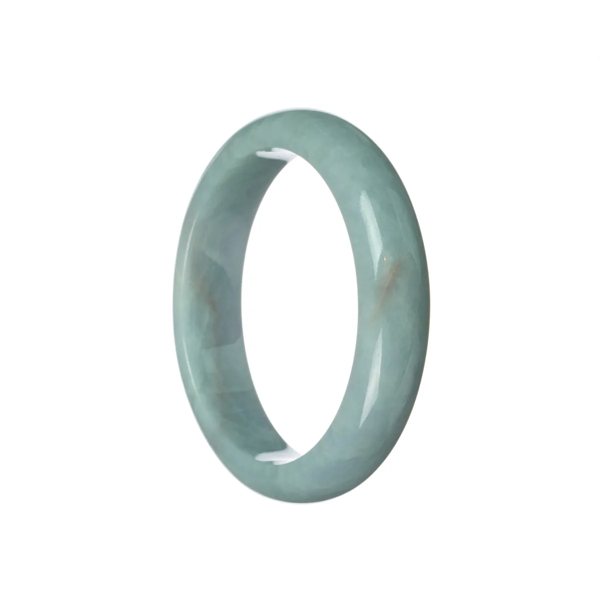 Authentic Grade A Lavender Jadeite Jade Bracelet - 59mm Half Moon - Image 3