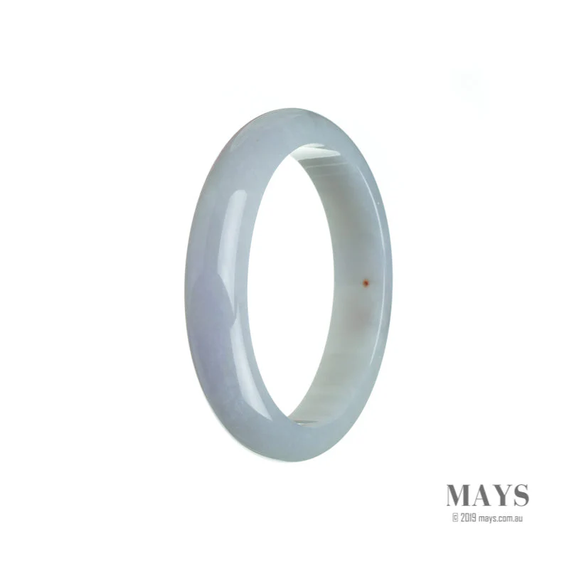 Genuine Natural Pale Lavender Traditional Jade Bracelet - 53mm Oval