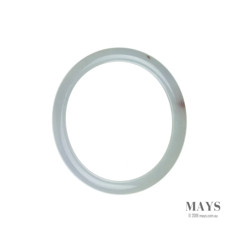 Genuine Natural Pale Lavender Traditional Jade Bracelet - 53mm Oval - Image 5
