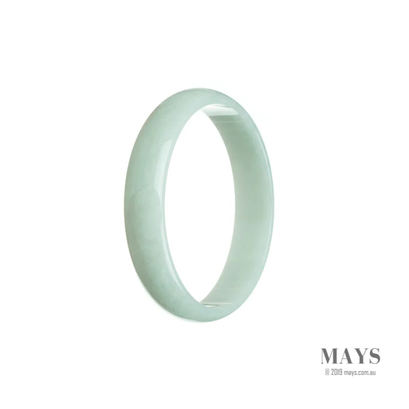 Real Grade A Very pale green Burma Jade Bangle - 52mm Flat - Image 2
