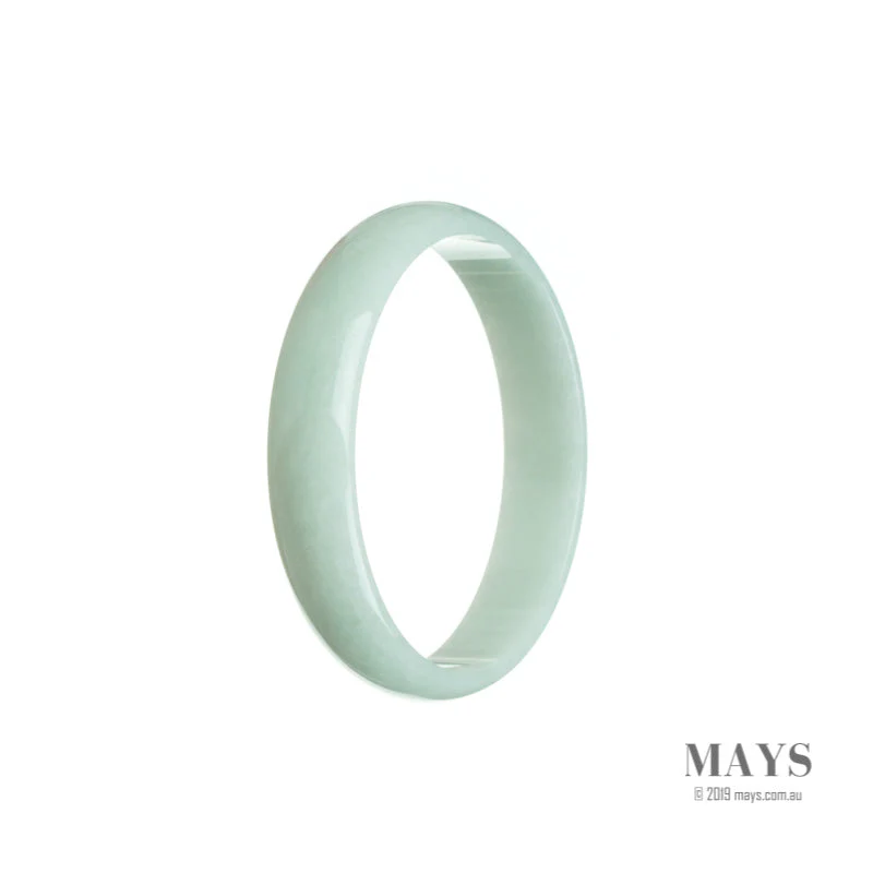 Real Grade A Very pale green Burma Jade Bangle - 52mm Flat - Image 3