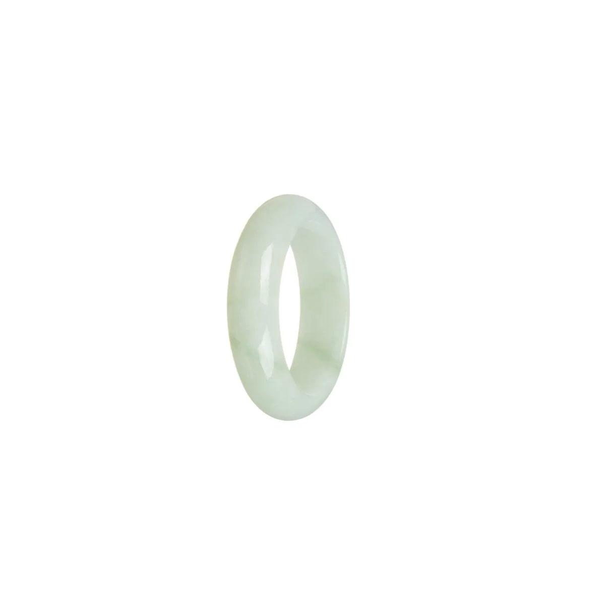 Genuine Light Green Burma Jade Ring  - Size T