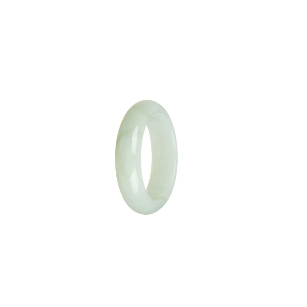 Genuine Light Green Burma Jade Ring  - Size T - Image 2