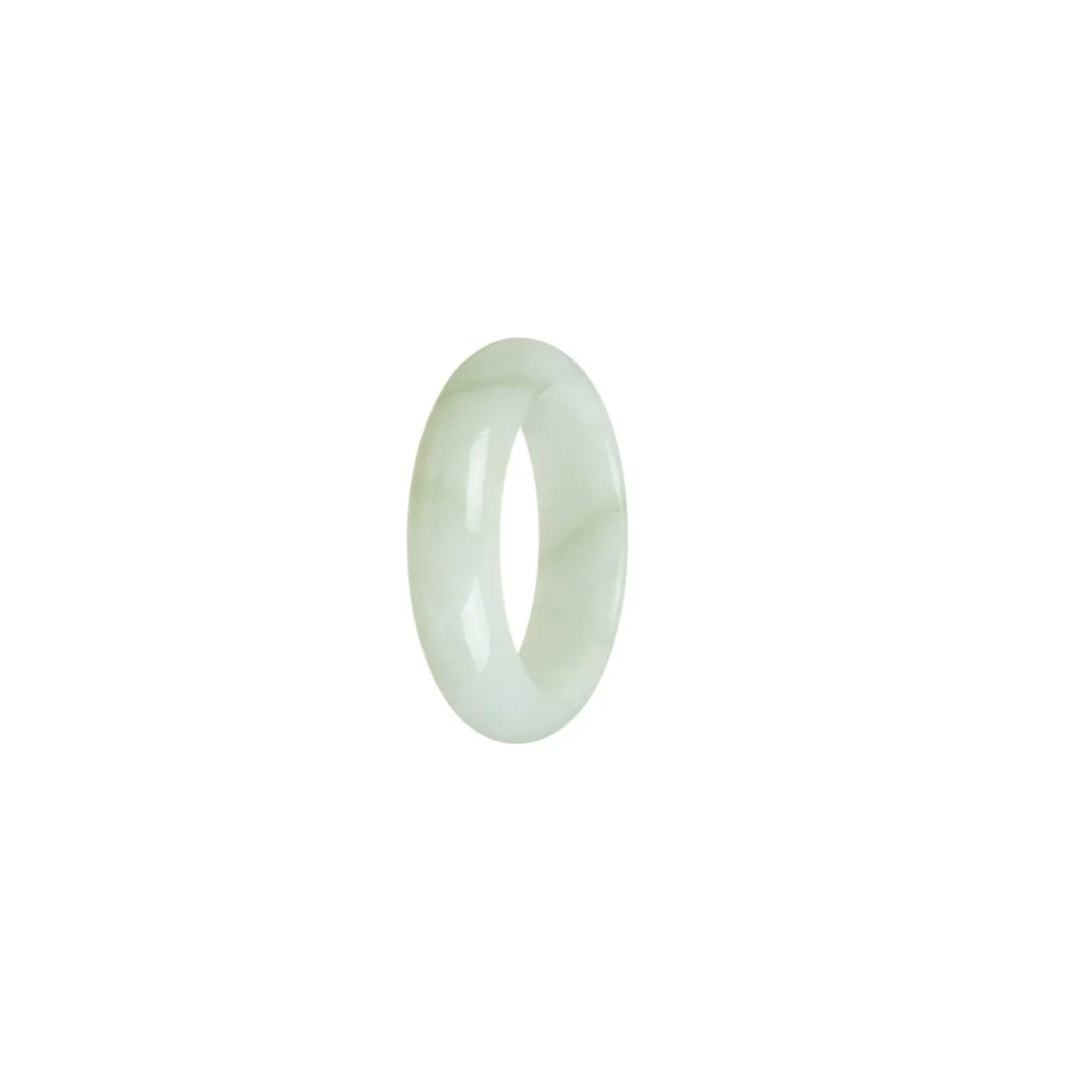 Genuine Light Green Burma Jade Ring  - Size T - Image 3