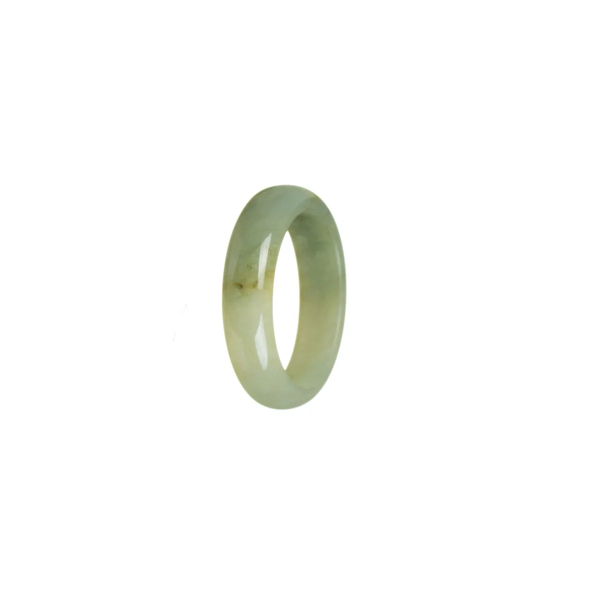 Authentic Green Jadeite Jade Band - Size U - Image 2