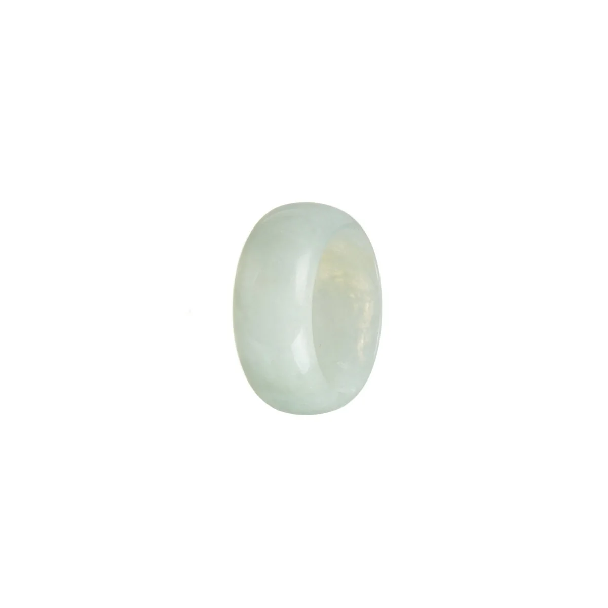 Real Light Green Jade Band - Size Q - Image 3