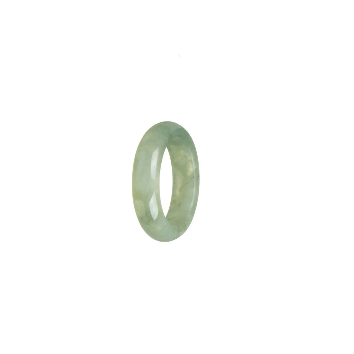 Certified Green Jade Ring - Size N - Image 3