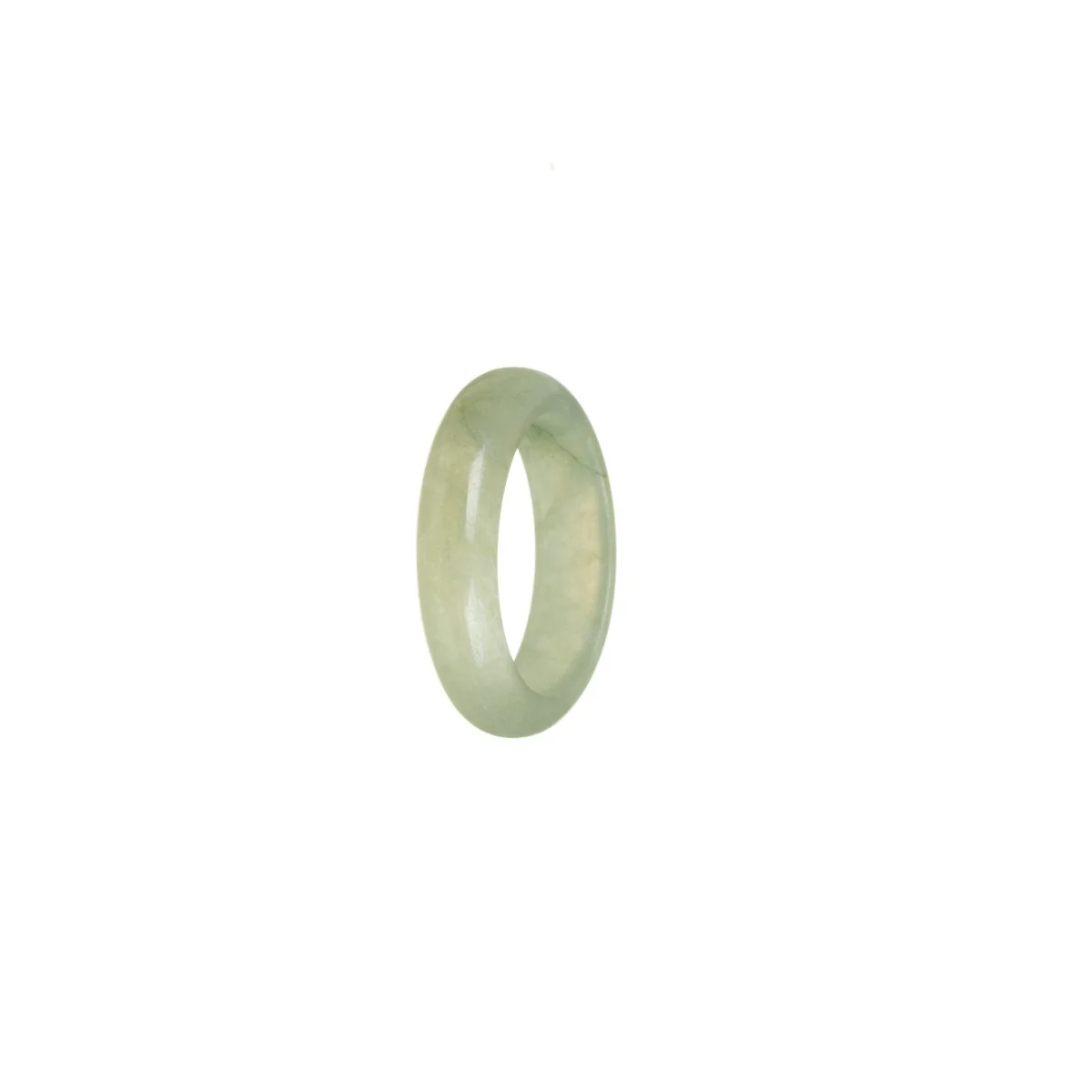 Genuine Olive Jadeite Jade Band - Size P - Image 2