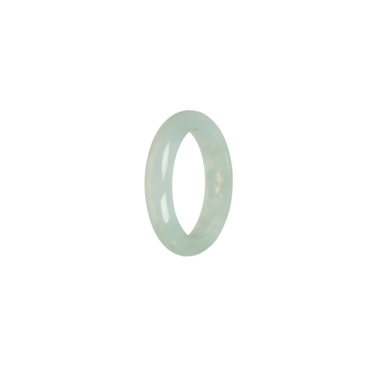 Genuine White Burma Jade Band - Size T - Image 2