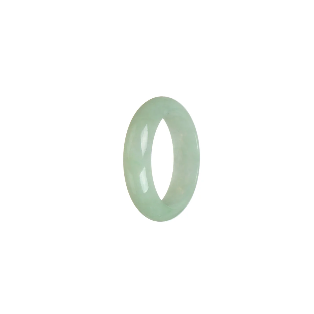 Certified Pale green Burma Jade Band - Size T