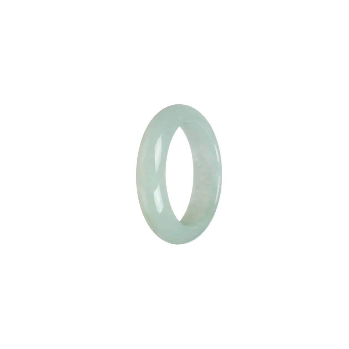 Real White Jadeite Jade Band - Size S 1/2 - Image 3