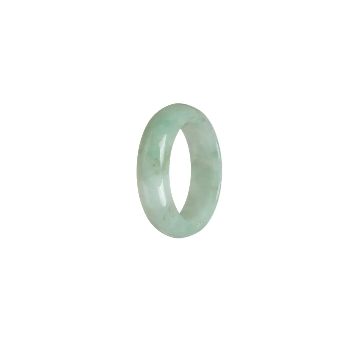 Real Olive Hua Pattern Jade Band - Size Q - Image 2