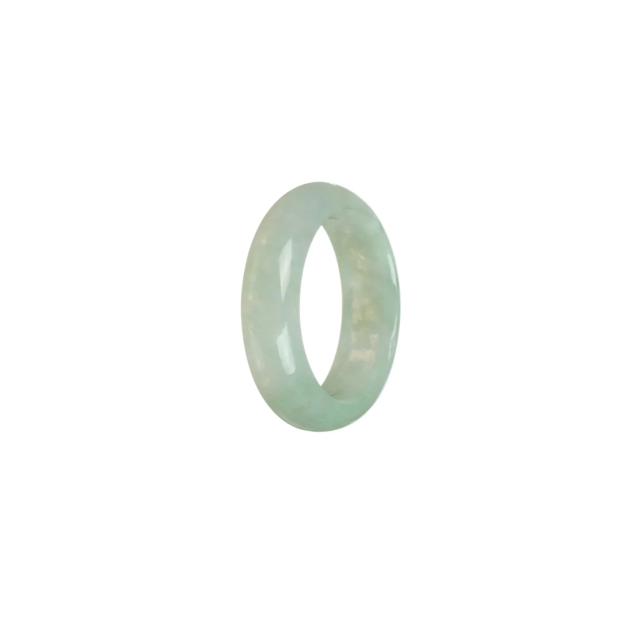 Authentic Icy Pale Green Jadeite Jade Ring - Size S - Image 3