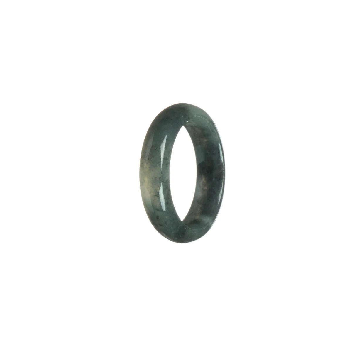 Certified Olive Green with dark grey Jade Band - Size S - Image 2
