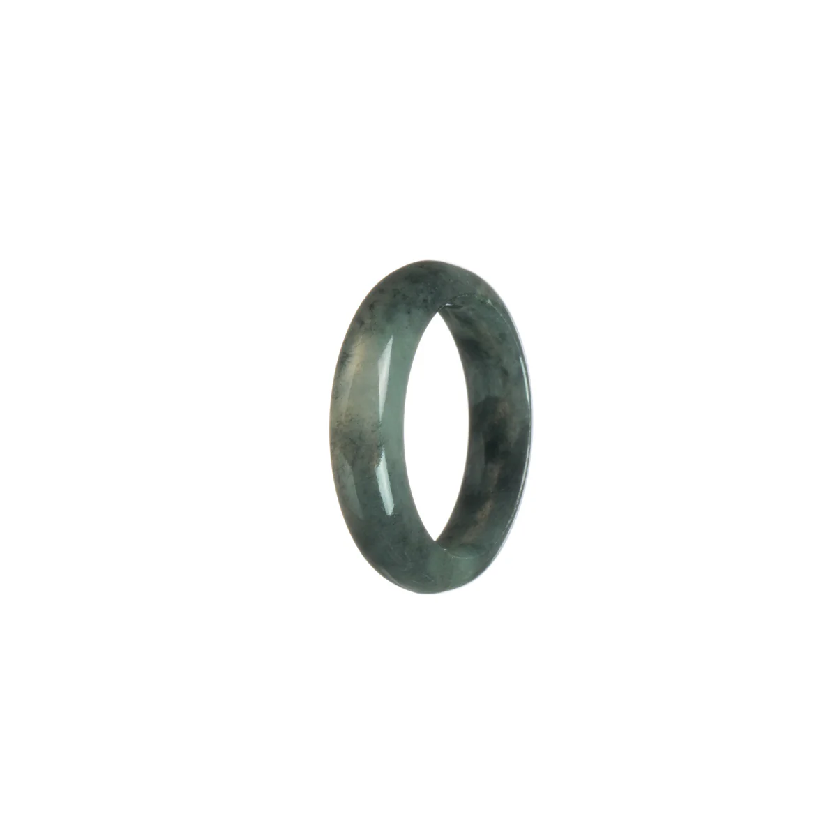 Certified Olive Green with dark grey Jade Band - Size S - Image 3