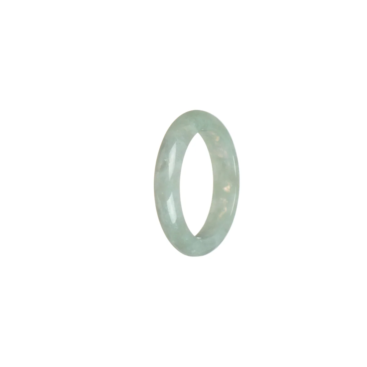 Certified White Jadeite Jade Band - Size S 1/2