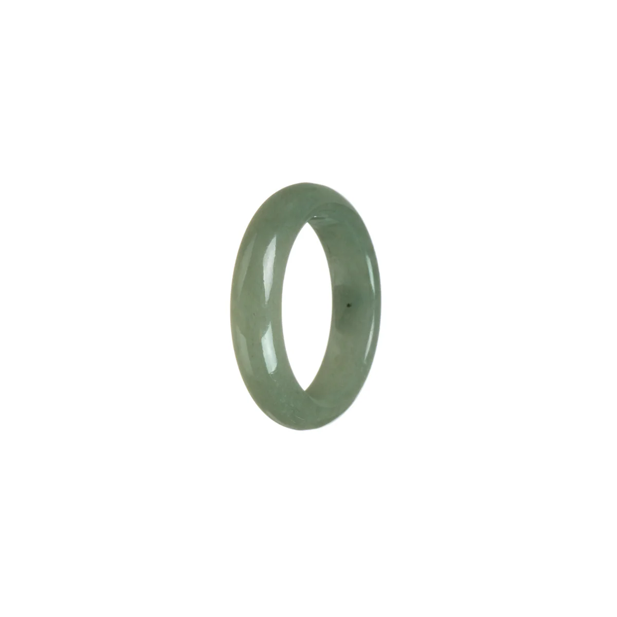 Real Olive Jade Ring  - Size R 1/2 - Image 2