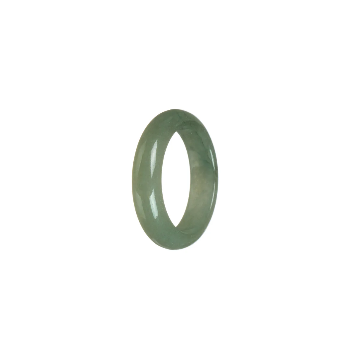 Real Olive Jade Ring  - Size R 1/2 - Image 3