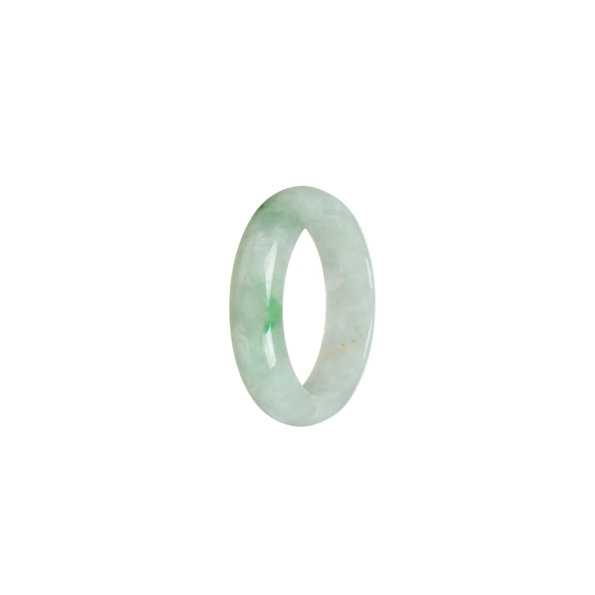 Certified White with Emerald Green Jade Band - Size S - Image 3