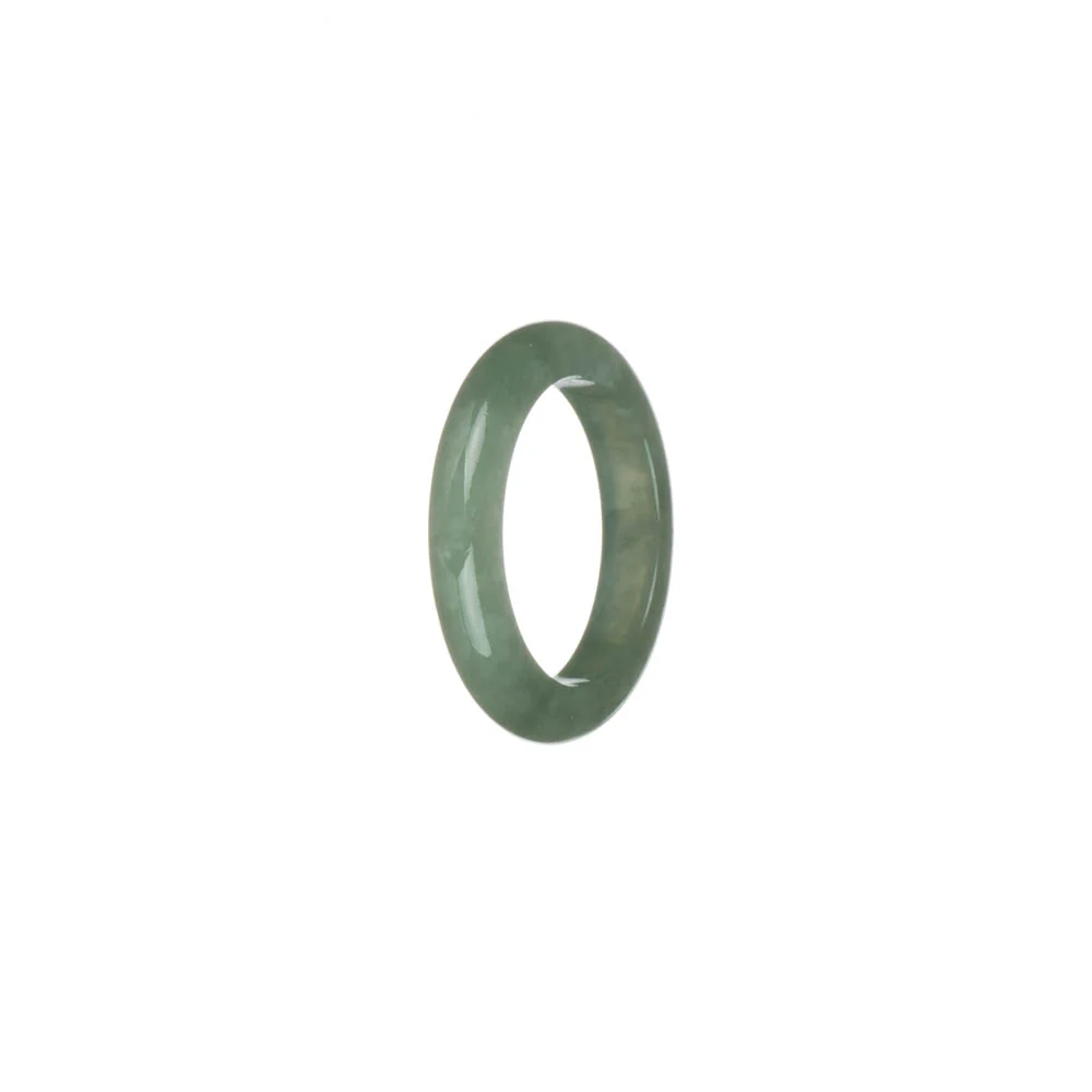 Authentic Green Jadeite Jade Band - US 8.5