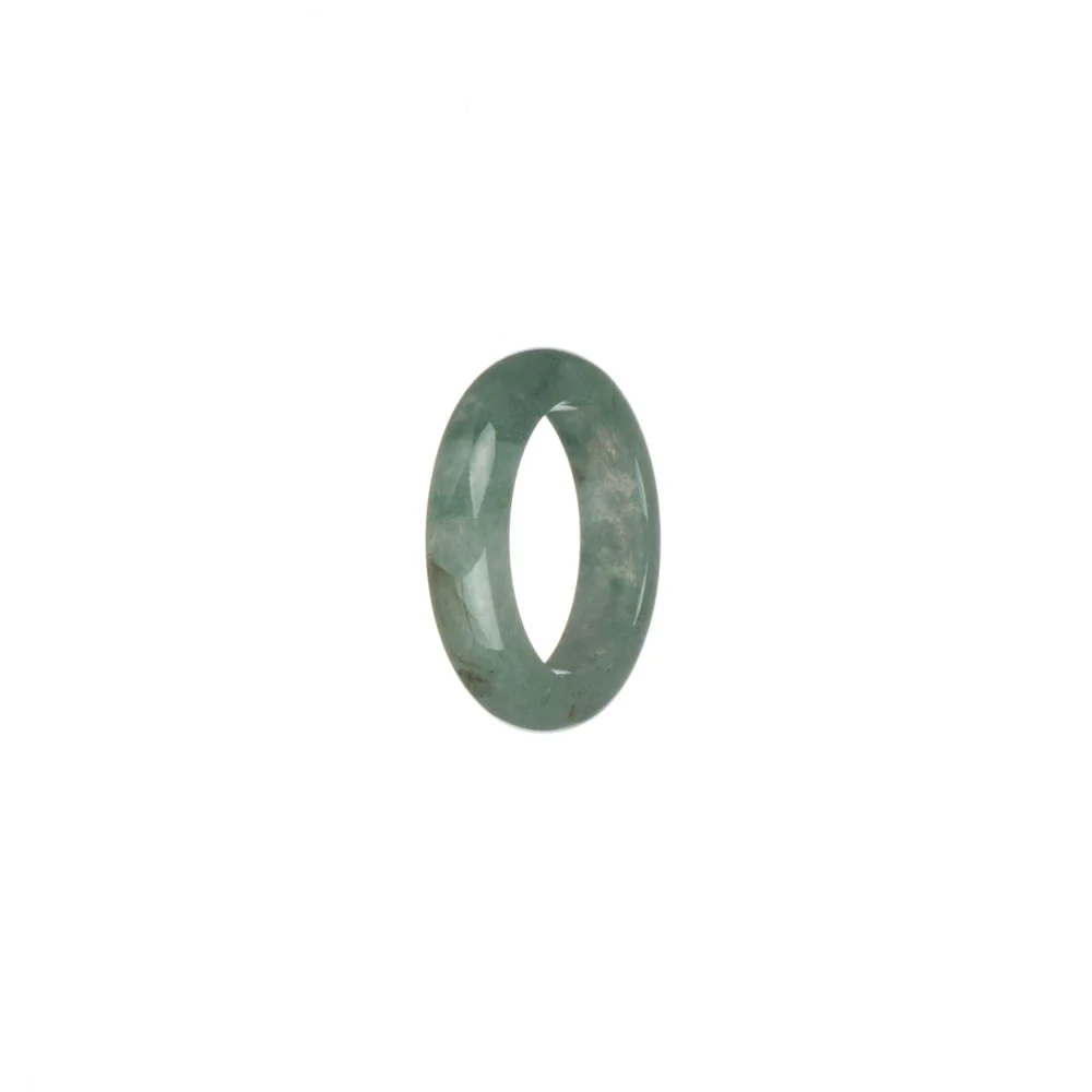 Certified Green Jadeite Jade Ring - US 6 - Image 2