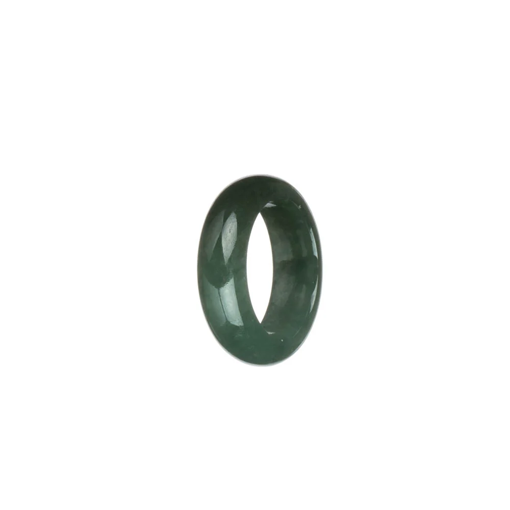 Real Green Jadeite Jade Band - US 7 - Image 2