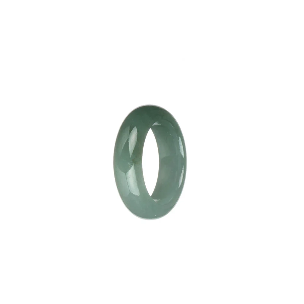 Genuine Green Burma Jade Ring - US 7 - Image 2