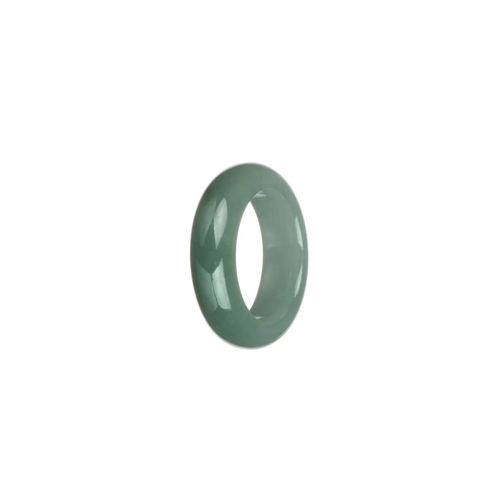 Genuine Green Burma Jade Ring - US 7 - Image 3