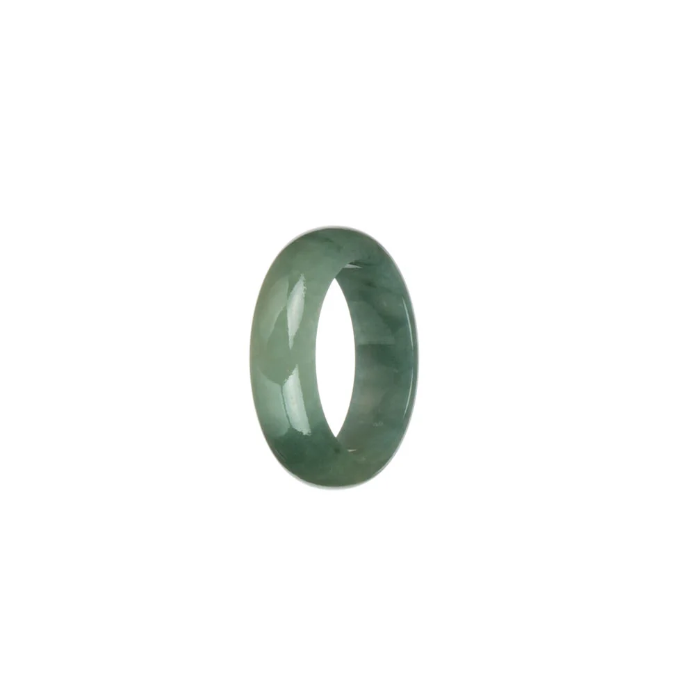 Real Green Jadeite Jade Ring - US 8 - Image 2