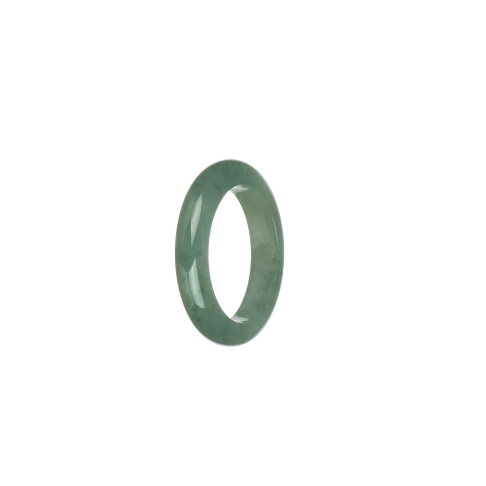 Real Green Burmese Jade Ring - US 8.5 - Image 3