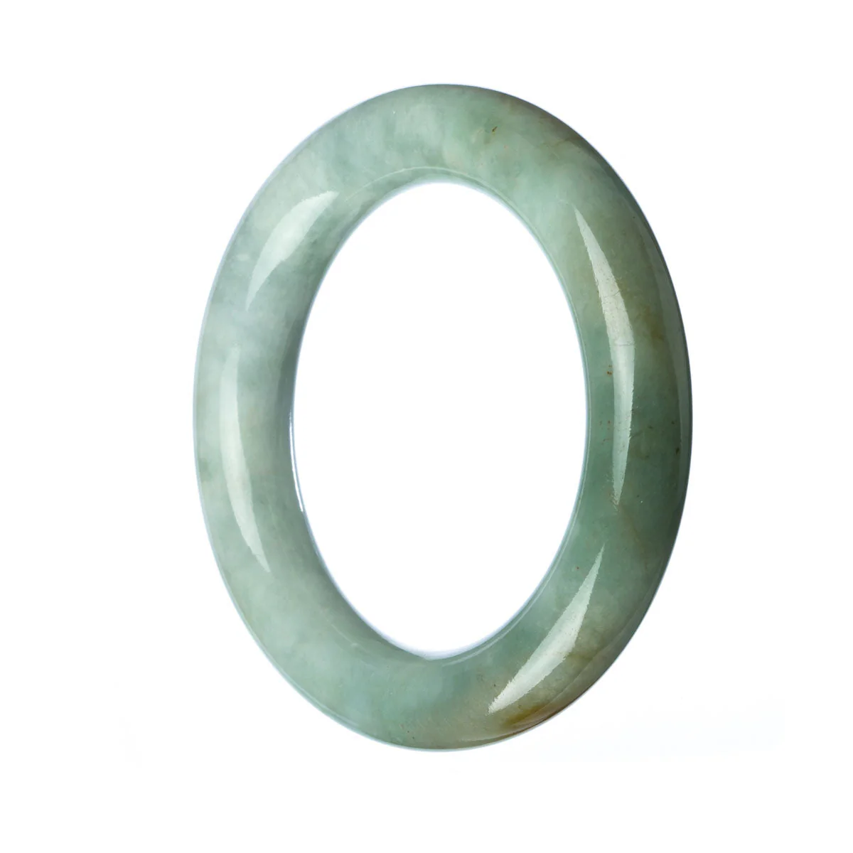 Authentic Grade A Green Traditional Jade Bracelet - 54mm Round