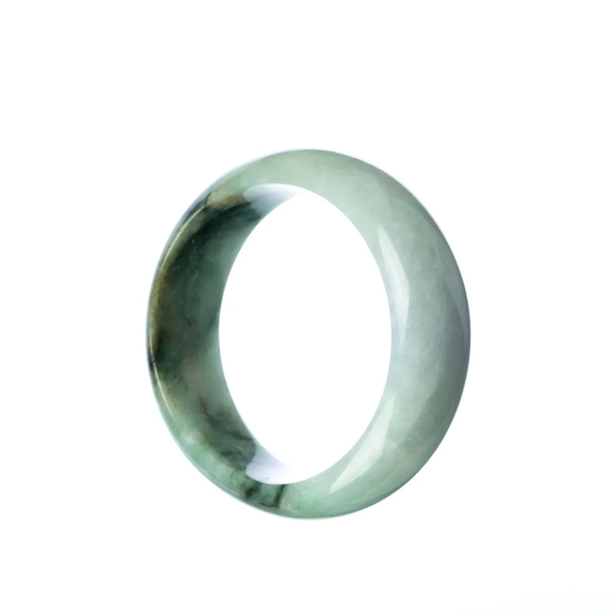Genuine Type A Green Burma Jade Bracelet - 59mm Oval - Image 3