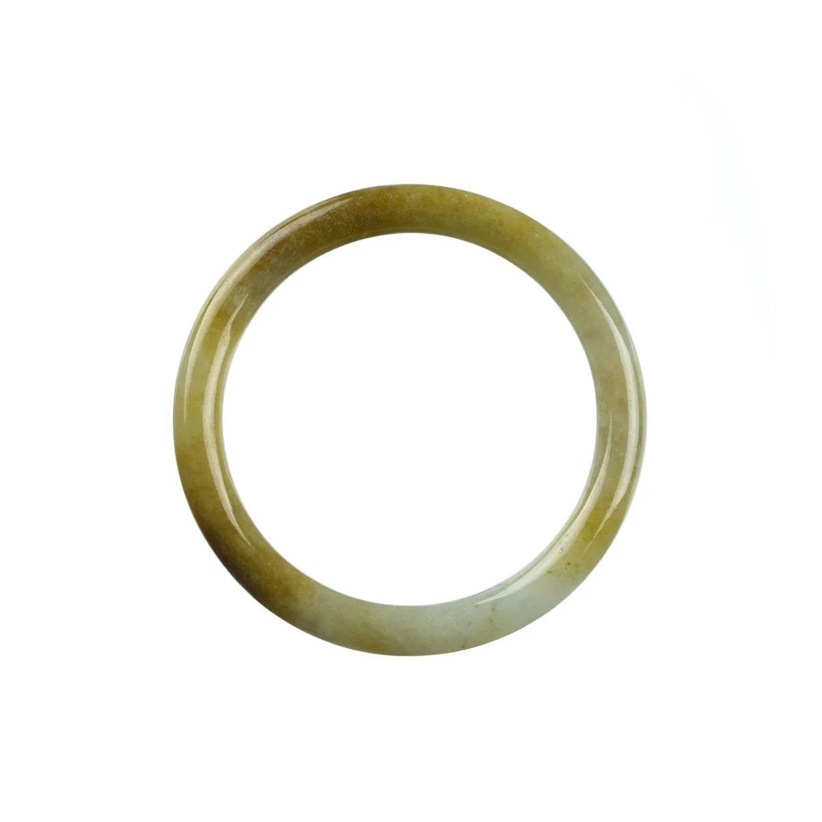 Certified Type A Green Jadeite Bangle Bracelet - 52mm Petite Round - Image 4