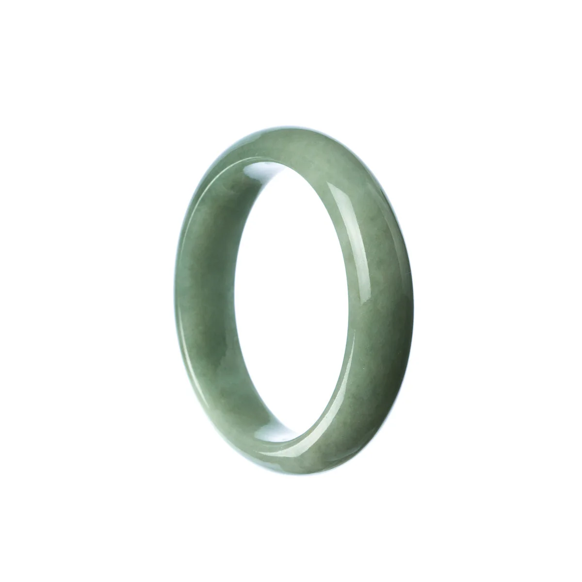 Genuine Type A Green Jadeite Jade Bangle - Child Round - Image 2