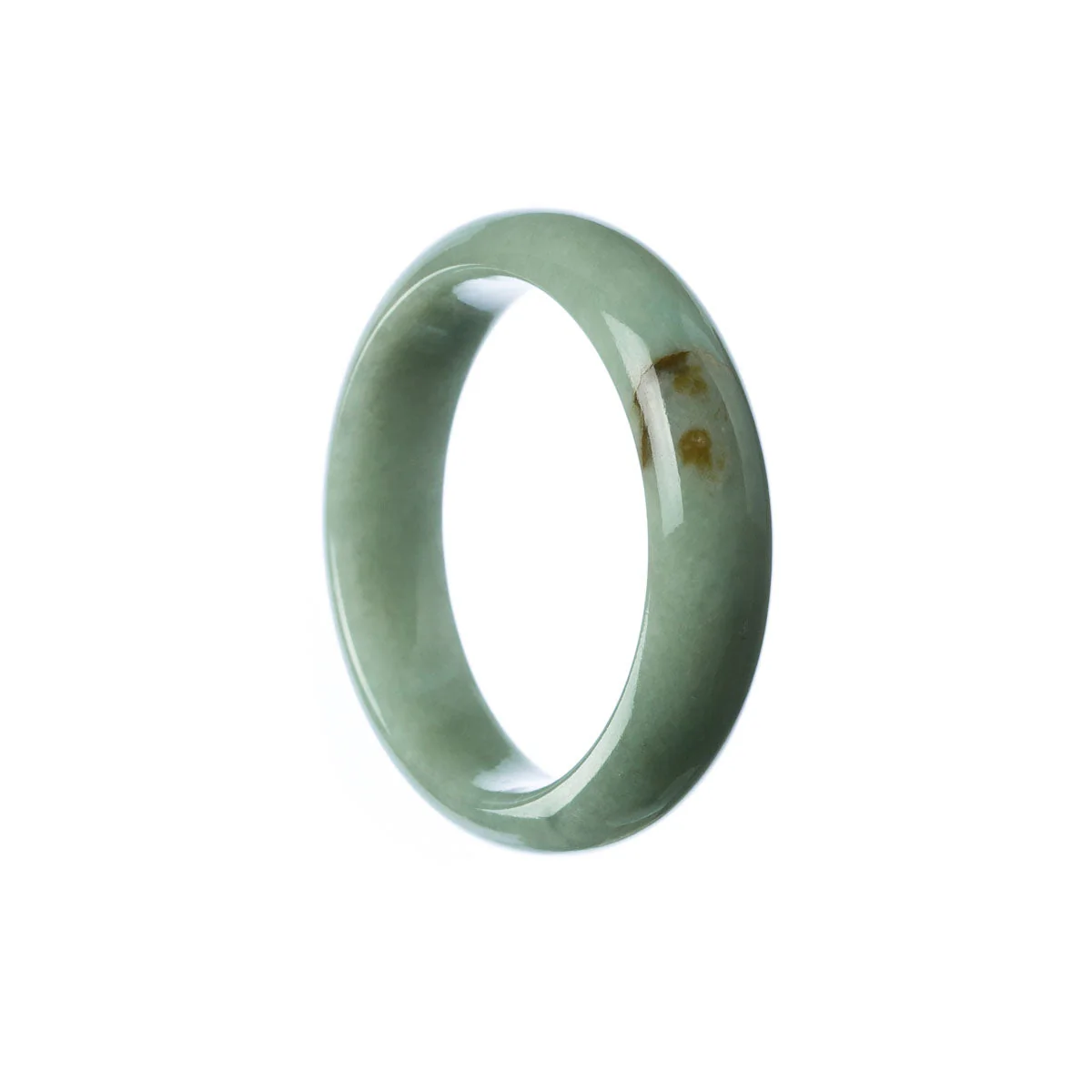 Genuine Grade A Green Jadeite Bangle Bracelet - Child Half Moon