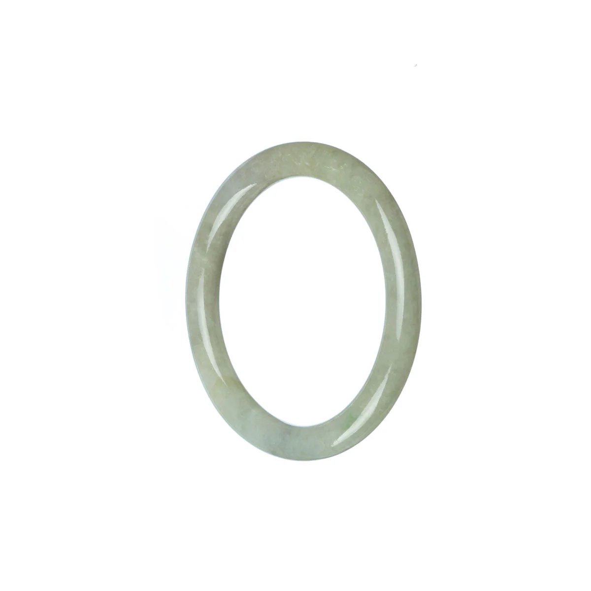 Genuine Natural Green White Jadeite Bracelet - Child Round