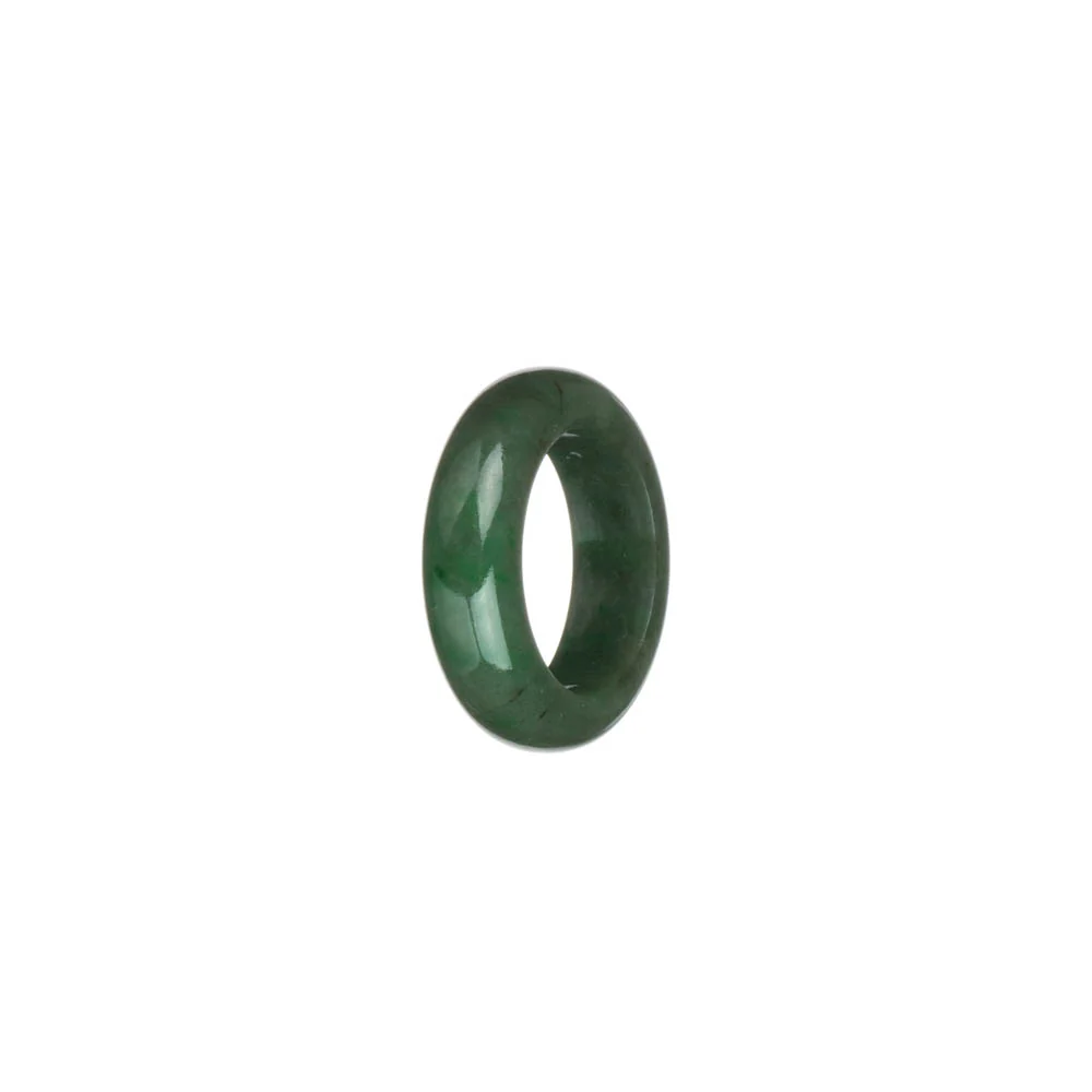 Genuine Green with Apple Green Jadeite Jade Band - US 5.5 - Image 3