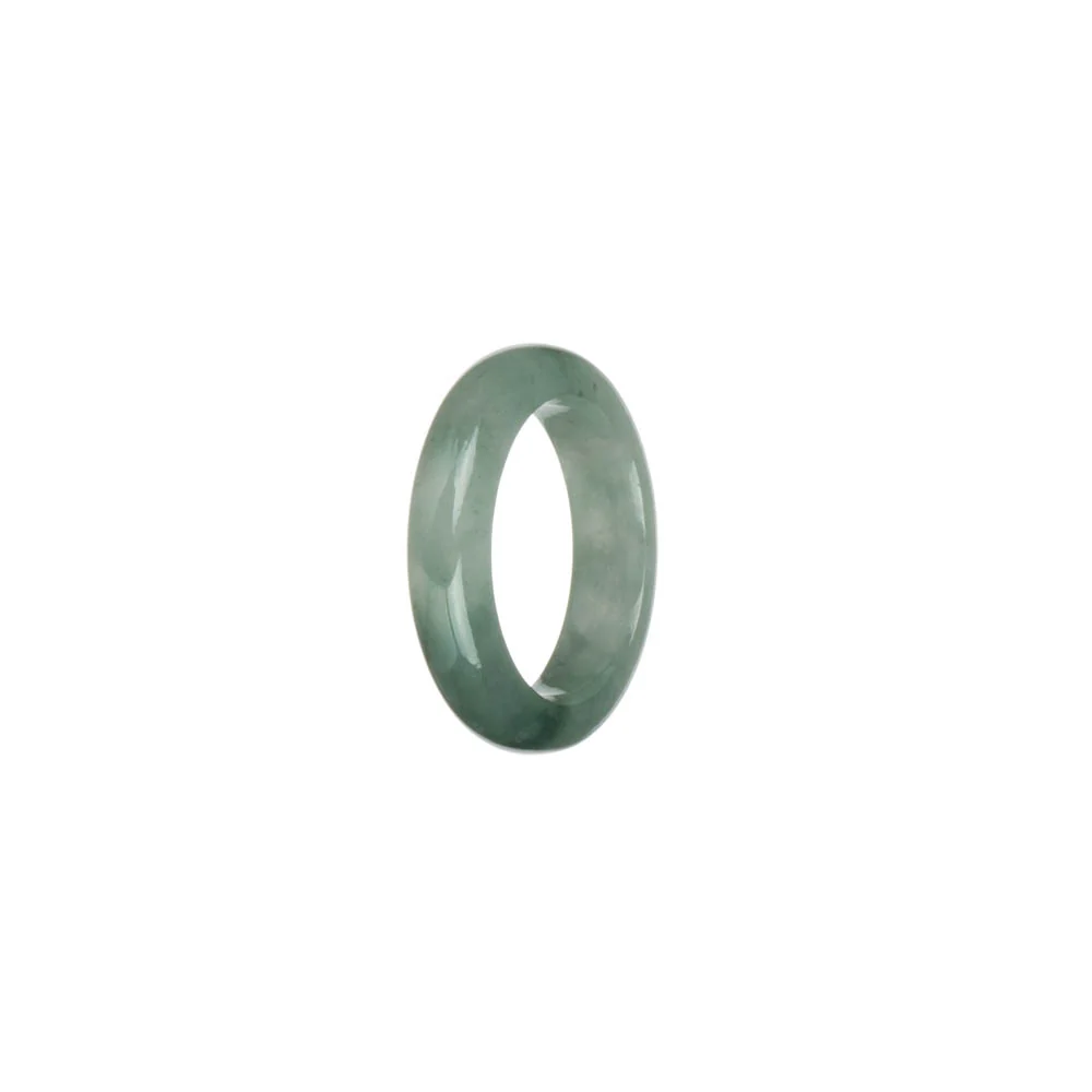Genuine Green with White Jade Band - US 7.5 - Image 2