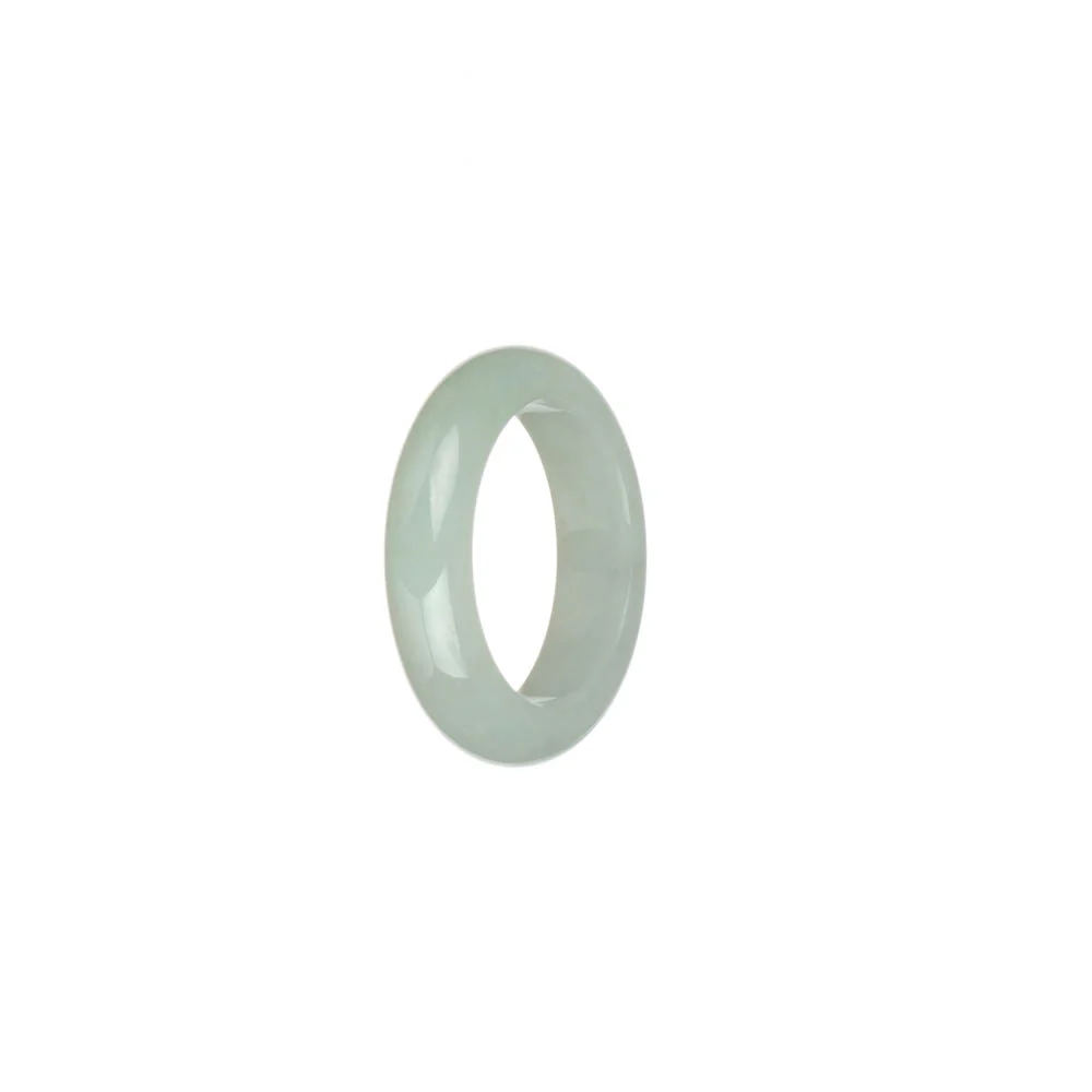 Authentic Greenish White Jade Ring - US 8.25 - Image 2