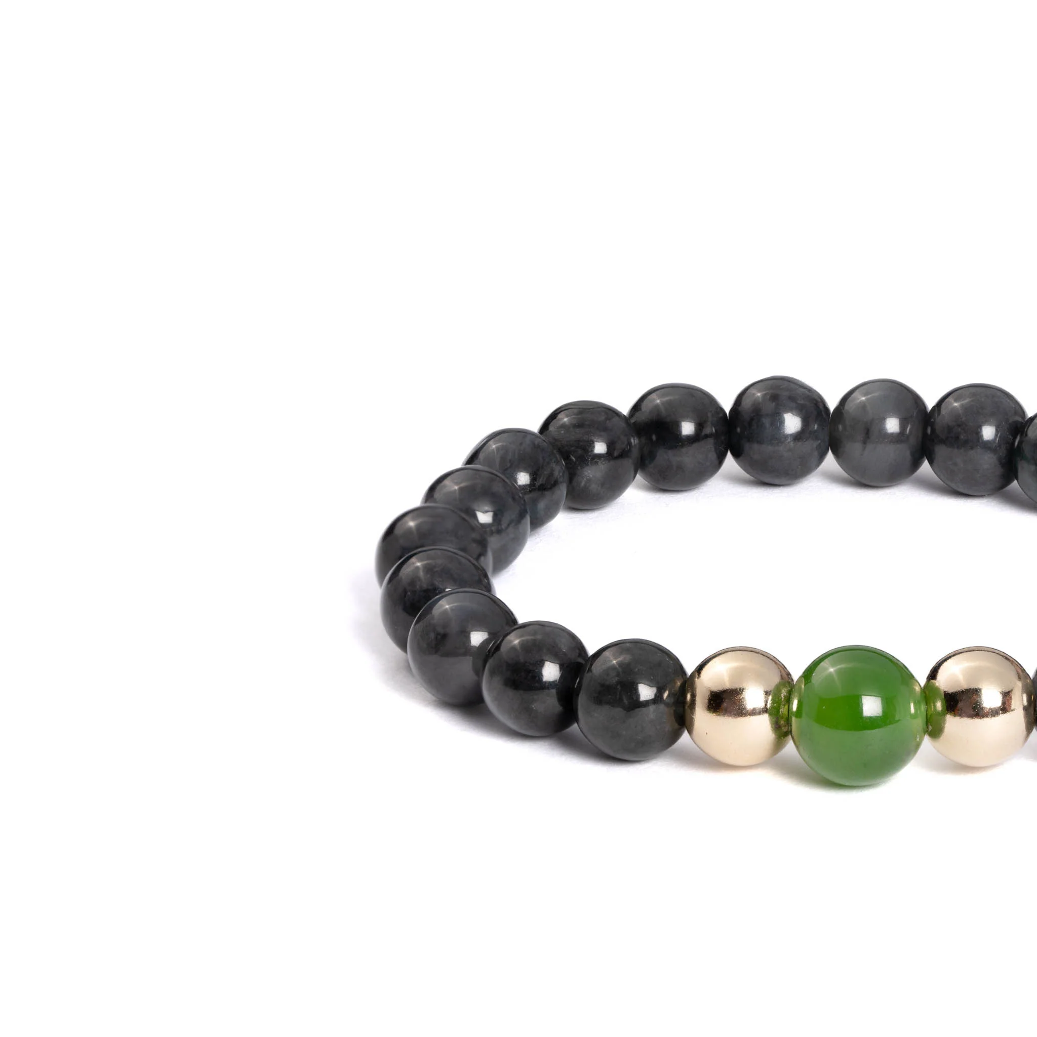 Guardian Touch Burmese Jadeite and Nephrite Bead Bracelet - Image 2