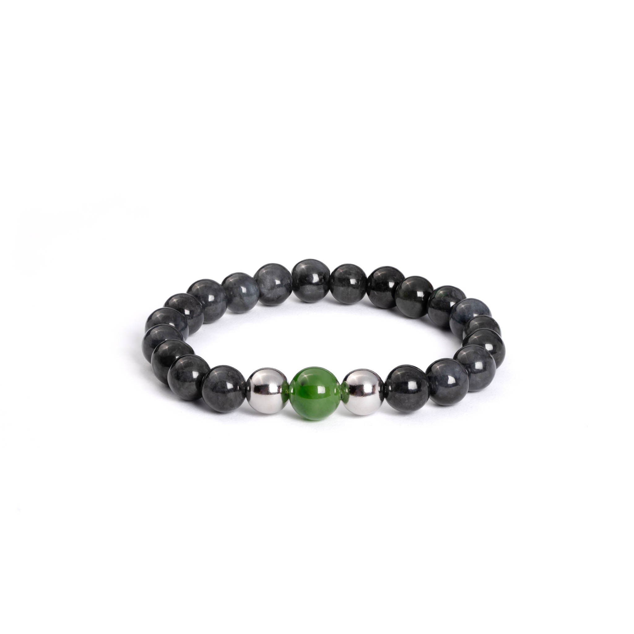 Guardian Touch Burmese Jadeite and Nephrite Bead Bracelet - Image 3