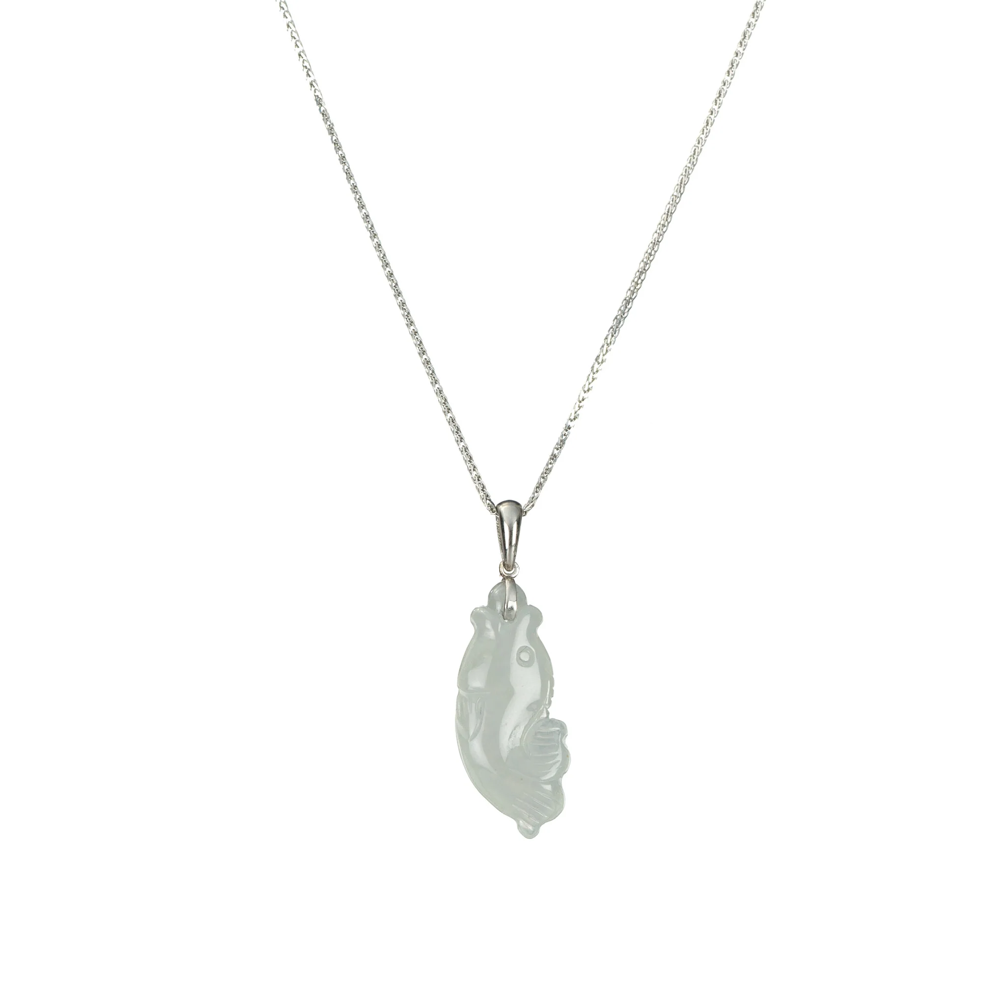 Handcrafted Genuine Jade Fish Pendant