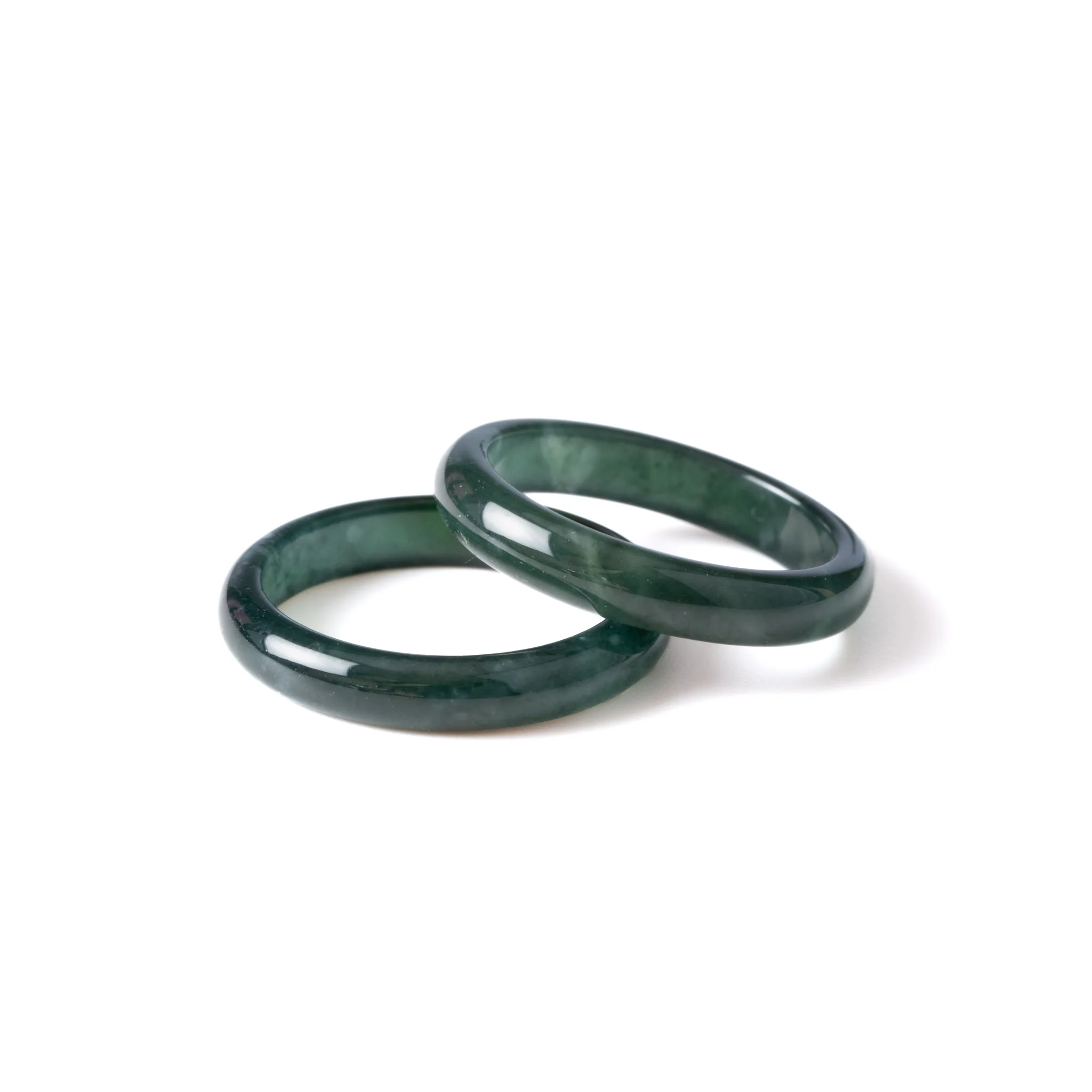 Ideali Deep Green Jade Ring - Image 2