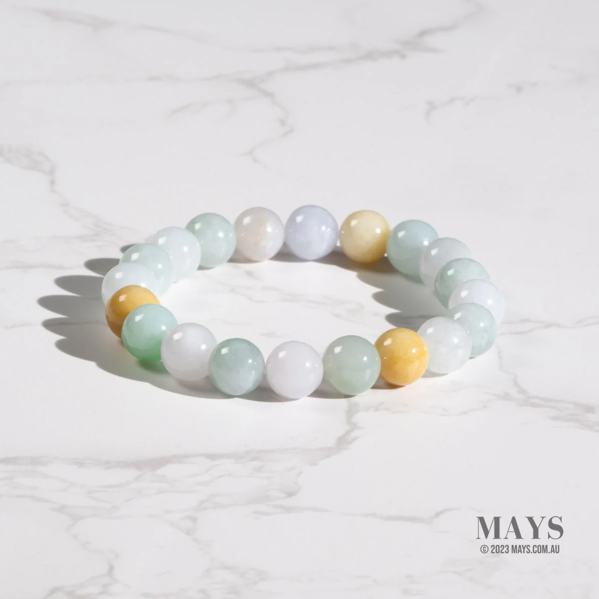 Jadeite Trilogy Bracelet with Natural Burmese Jade - Image 3
