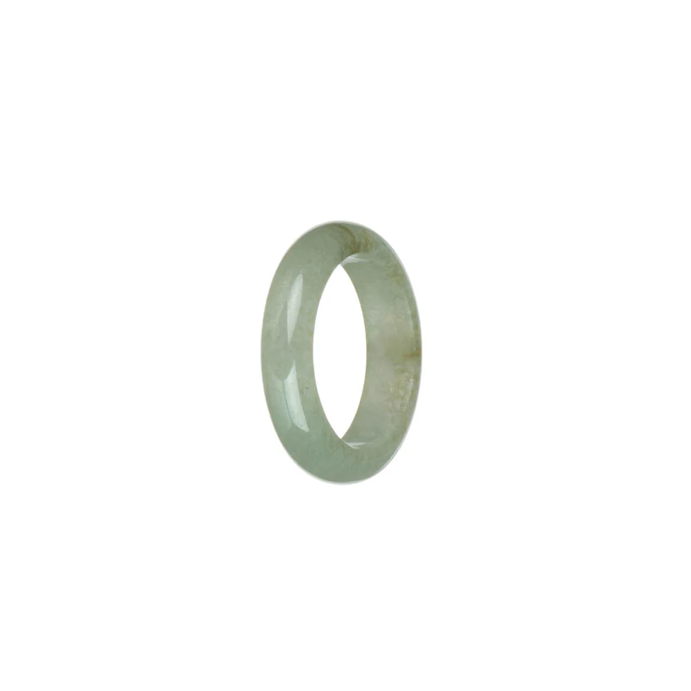 Genuine Light Green Burma Jade Band - US 8.25